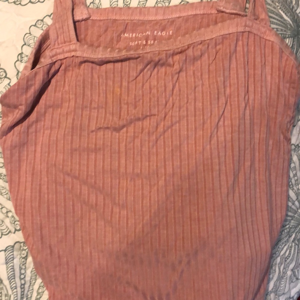 Strap cropped ribbed soft top by American eagle
